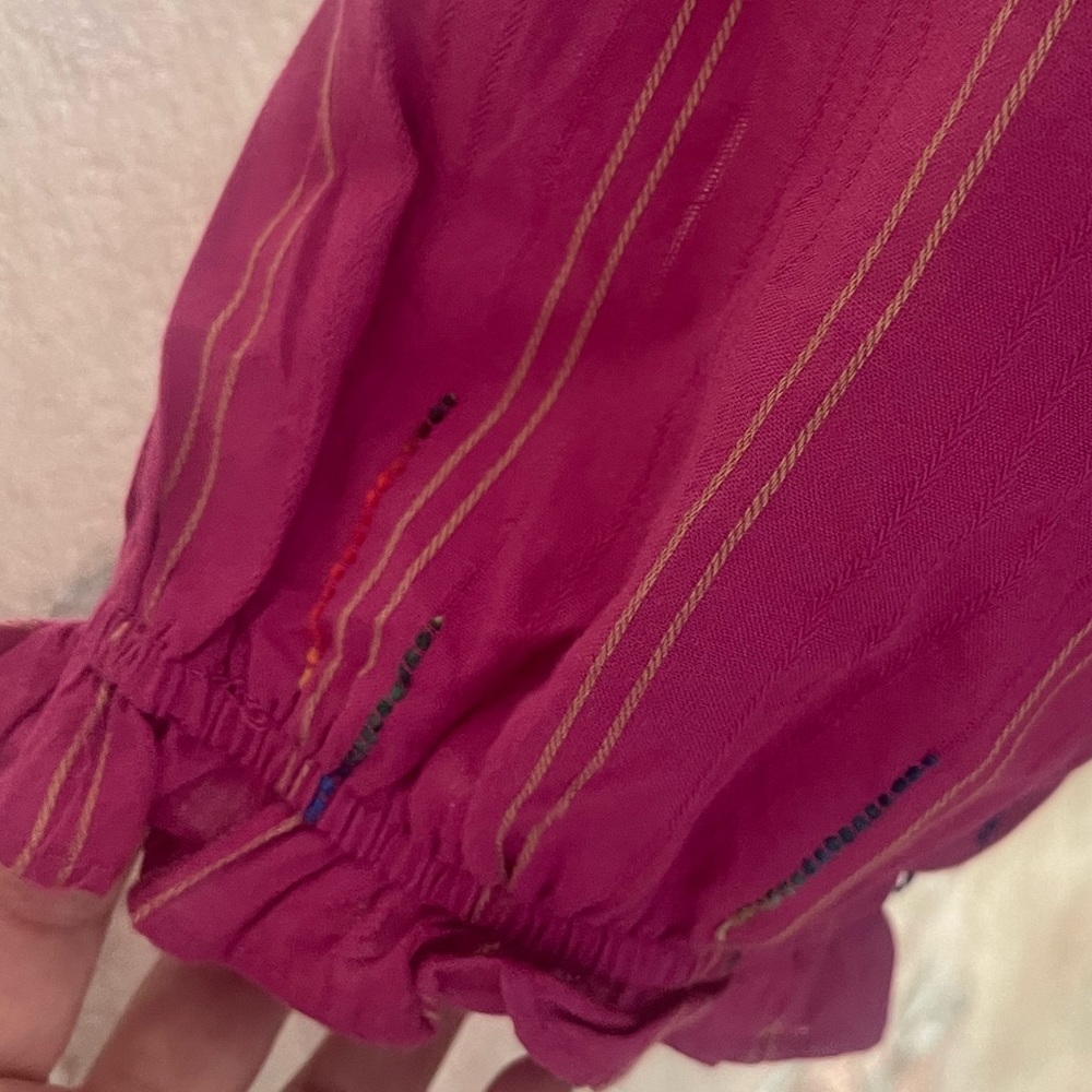 FREE PEOPLE SEROTONIN PINK MEDIUM SHORT SLEEVE TOP - Picture 6 of 7